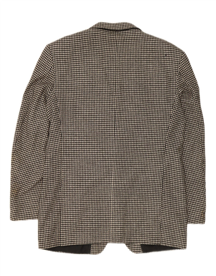Marks & Spencer Chaqueta tipo blazer larga para hombre UK 40 Medium Black Houndstooth