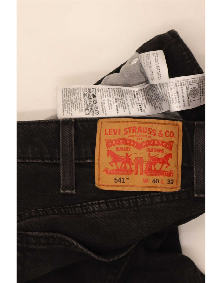 Levi's Vaqueros cónicos 541 para hombre W40 L32 Algodón negro