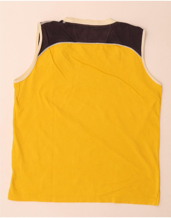 Champion Camiseta Sin Mangas Con Estampado De Algodón Amarillo Grande Para Hombre