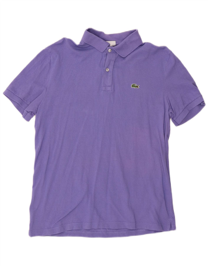 LACOSTE Polo Slim Fit para Hombre Talla 6 XL Algodón Púrpura
