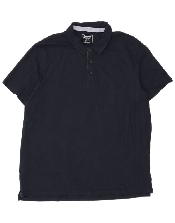Polo para hombre Mountain Warehouse 2XL Algodón moteado azul marino