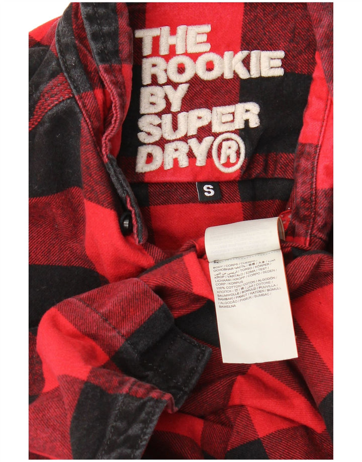 Superdry Camisa De Franela Con Gráfico A Cuadros The Rookie, Cuadros Rojos Pequeños