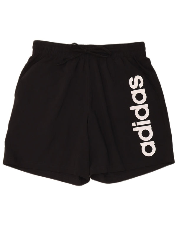 Adidas Pantalones cortos deportivos gráficos para hombre XL Poliéster negro