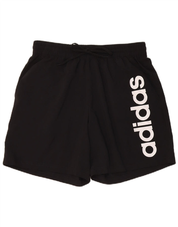 Adidas Pantalones cortos deportivos gráficos para hombre XL Poliéster negro