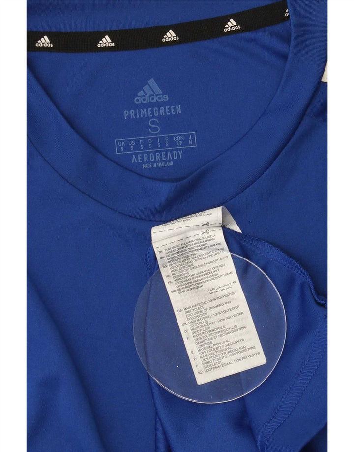 Adidas Hombre Aeroready Camiseta Top Pequeño Azul Poliéster