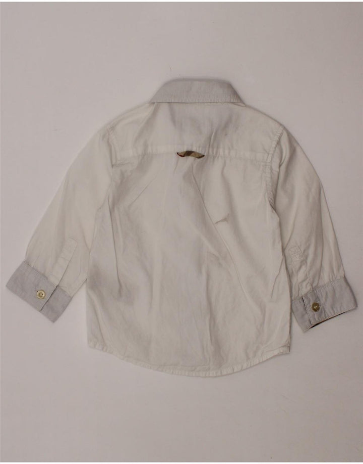 BURBERRY Camisa bebé niño 9-12 meses Algodón blanco