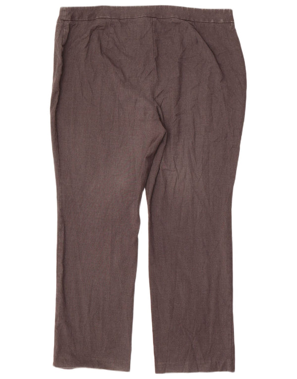 Marks & Spencer Pantalones de traje rectos para mujer UK 20 2XL W40 L29 Gris