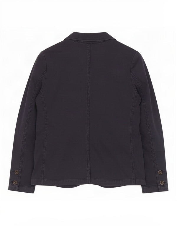 Jeckerson Chaqueta tipo blazer de 2 botones para niño 7-8 años Algodón azul marino