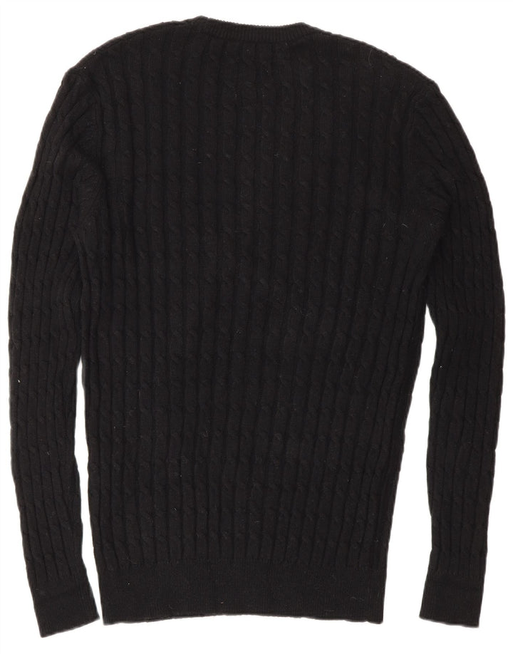 Jack Wills Suéter De Cuello Redondo Para Hombre Pequeño Negro