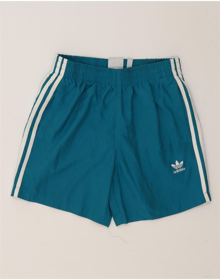 Adidas Pantalones cortos deportivos para mujer UK 8 Small Azul Poliéster