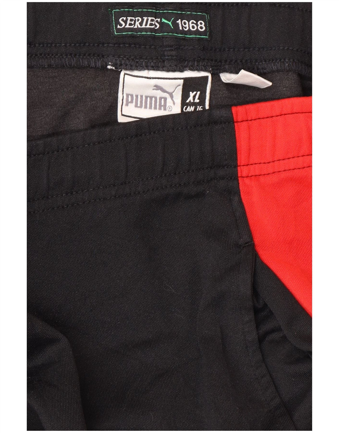 PUMA Pantalones de chándal para hombre XL Black Colourblock