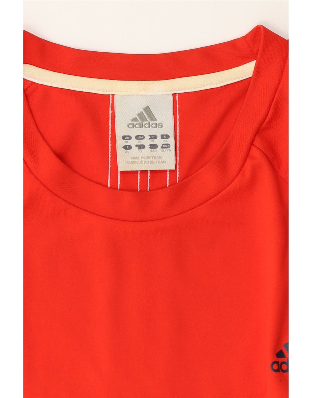 Adidas Hombre Camiseta Top XL Rojo Colorblock