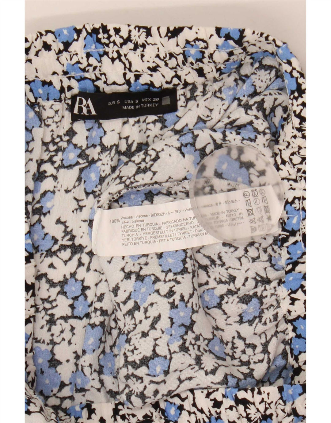 Zara Mujer Hot Pants Small W26 Viscosa Floral Multicolor