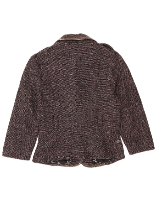 Tommy Hilfiger Chaqueta tipo blazer militar de manga 3/4 para mujer UK 10 Small Púrpura