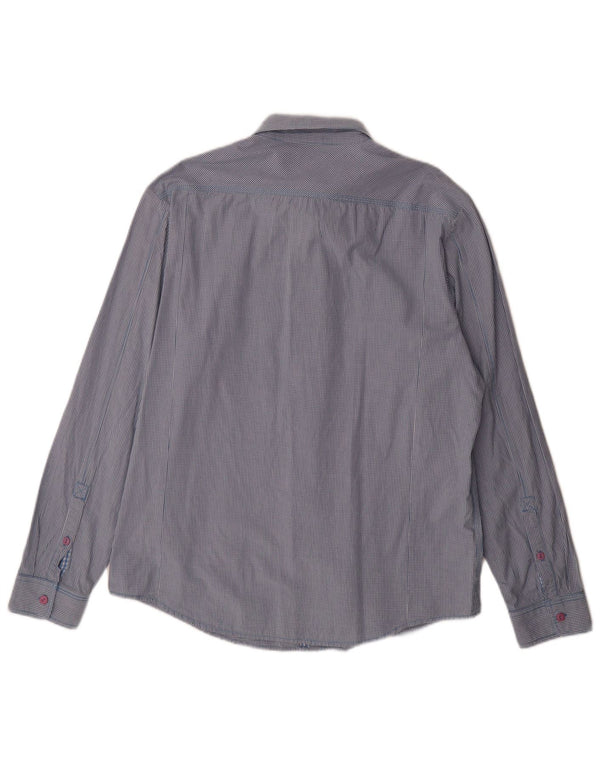Lee Camisa para hombre 2XL Algodón a cuadros azul