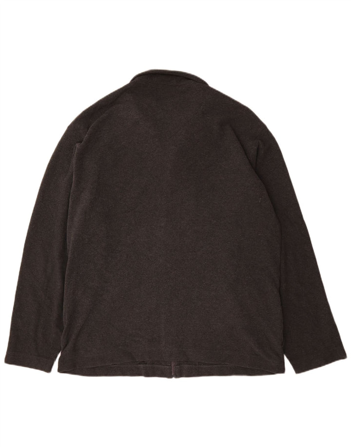 Marks & Spencer - Chaqueta de chándal para hombre, talla grande, algodón gris