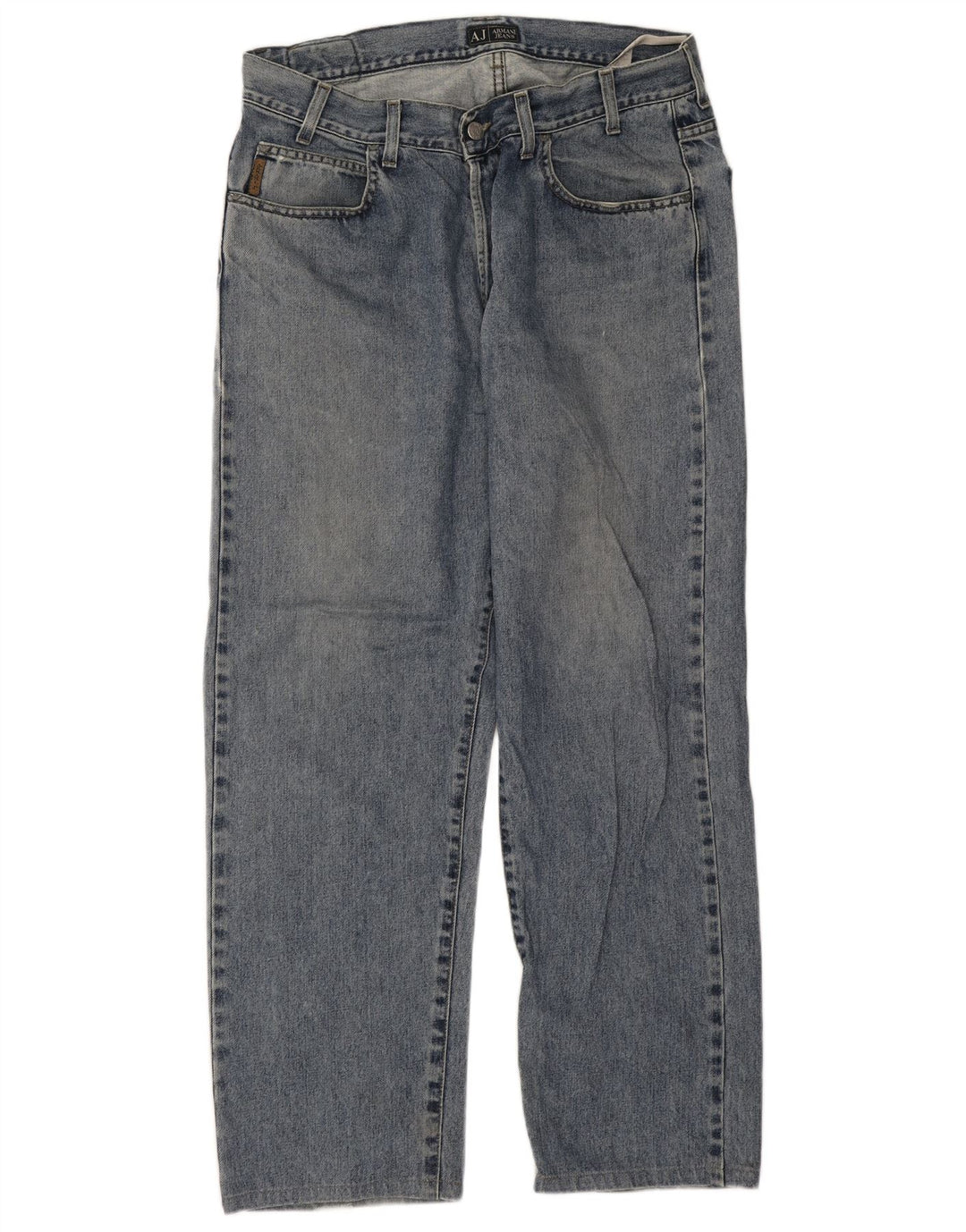 Vaqueros Armani Hombre Rectos W36 L29 Algodón Azul