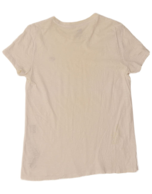 Levi's Camiseta para mujer Top UK 44 Algodón blanco mediano