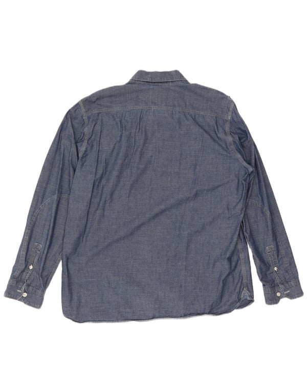 Levi's Camisa de corte estándar para hombre XL Azul marino