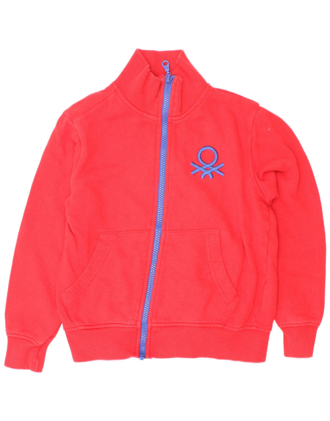 Benetton Chaqueta De Chándal Con Estampado Gráfico Para Niños 6-7 Años Small Rojo Algodón