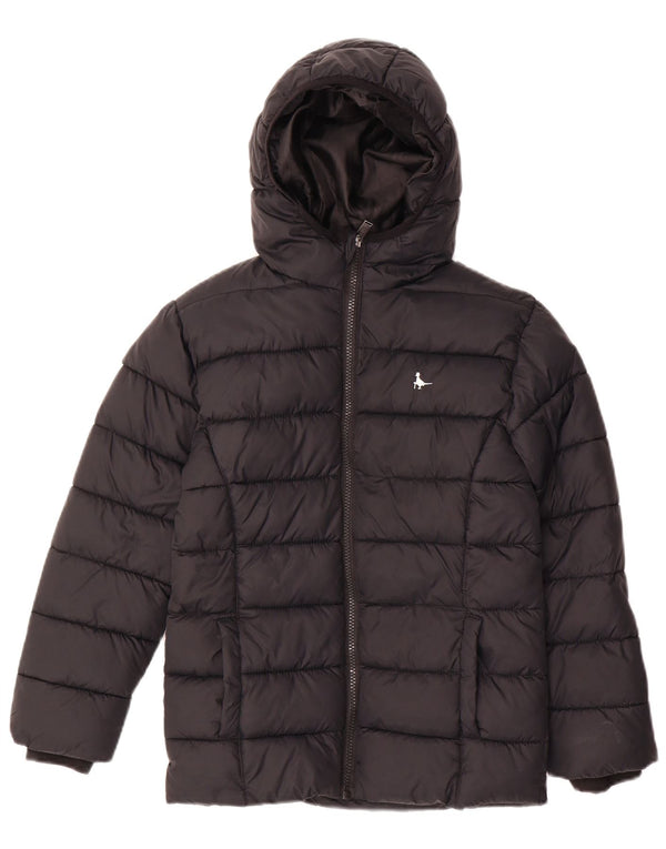Jack Wills Chaqueta acolchada con capucha para niño 9-10 años Poliamida negro