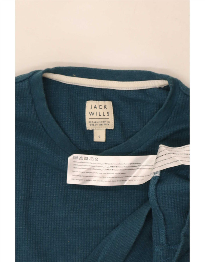 Camiseta Jack Wills Hombre Manga Larga Algodón Azul Pequeño