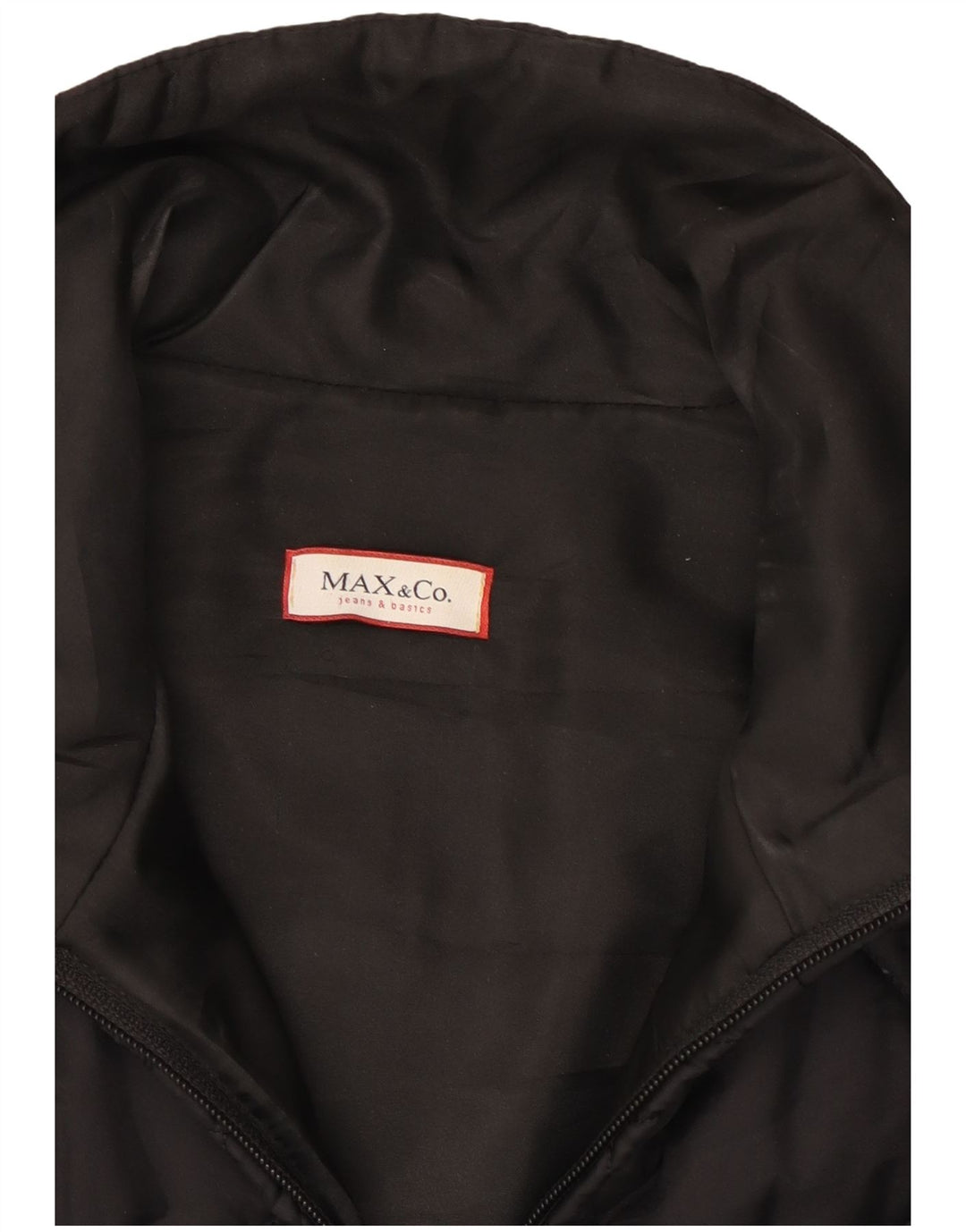 Max & Co. Chaqueta acolchada para mujer UK 10 Small Poliamida negra