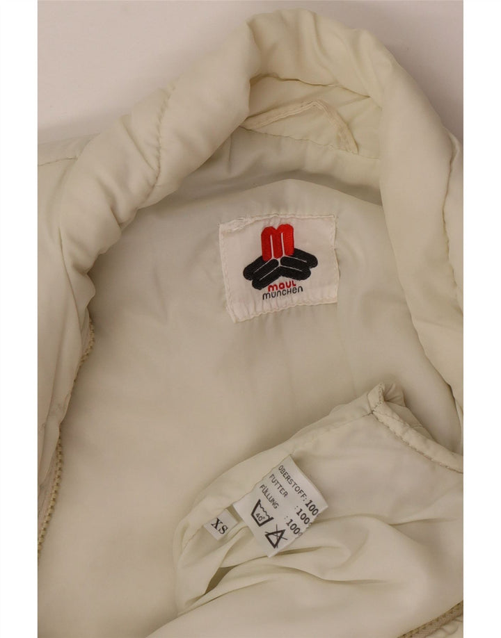 Maul Chaleco acolchado extragrande para mujer UK 6 XS Off White Polyamide