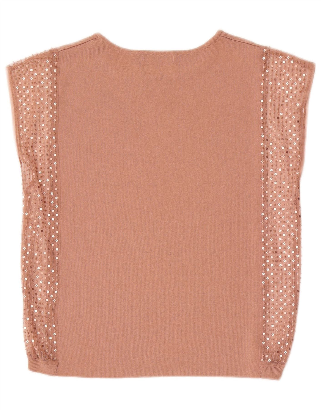 Zara Mujer Blusa Top UK 44 Medio Beige