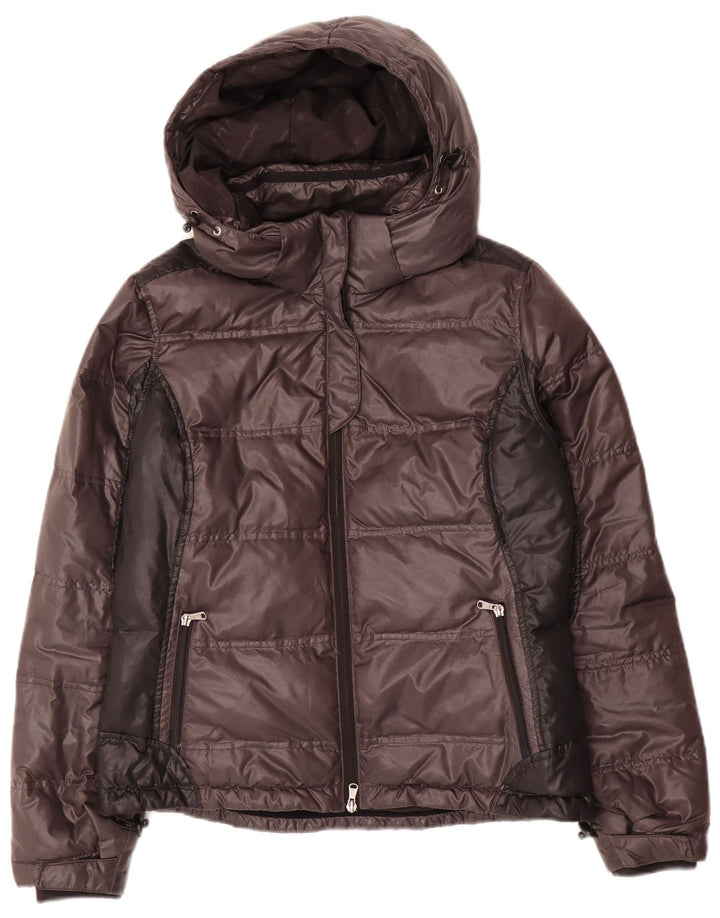 Chaqueta acolchada para mujer Conte of Florence IT 44 Marrón medio Colorblock