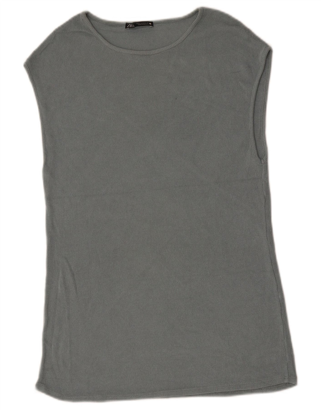 Zara Hombre Chaleco Top Pequeño Gris