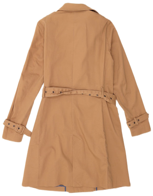 Zara Mujer Gabardina UK 44 Algodón Beige Medio