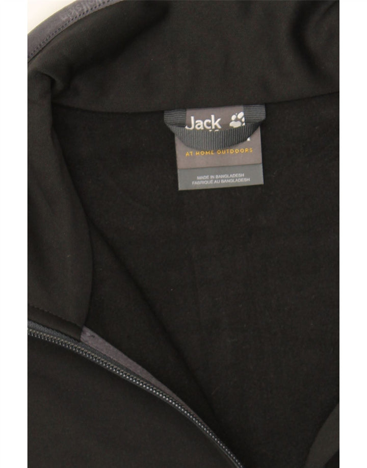JACK & JONES Mens Tracksuit Top Jacket UK 40 Medium Black Polyester Vintage Jack & Jones and Second-Hand Jack & Jones from Messina Hembry 