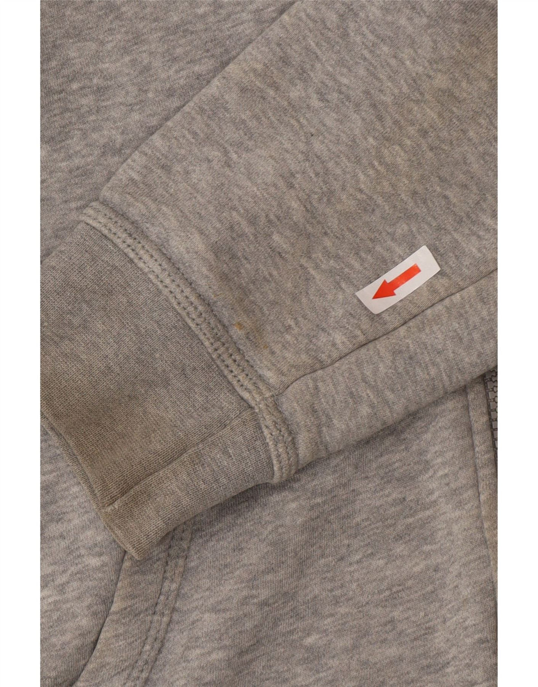 Nike - Sudadera con capucha y cremallera para hombre, algodón moteado en gris medio
