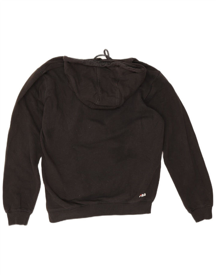 Fila Hombre Graphic Sudadera Con Capucha Jersey Mediano Algodón Negro