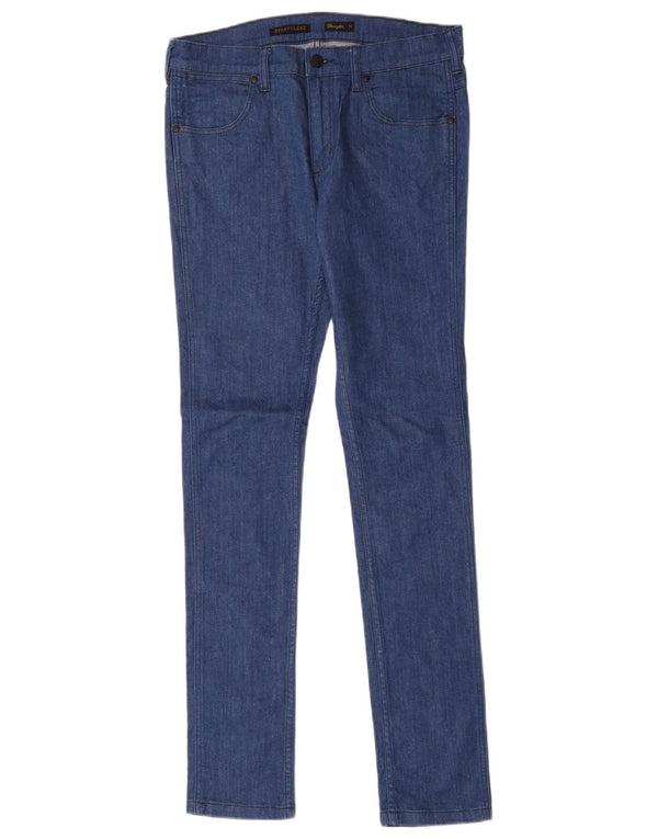 Wrangler Vaqueros Ajustados Stranglers para Mujer W32 L33 Azul