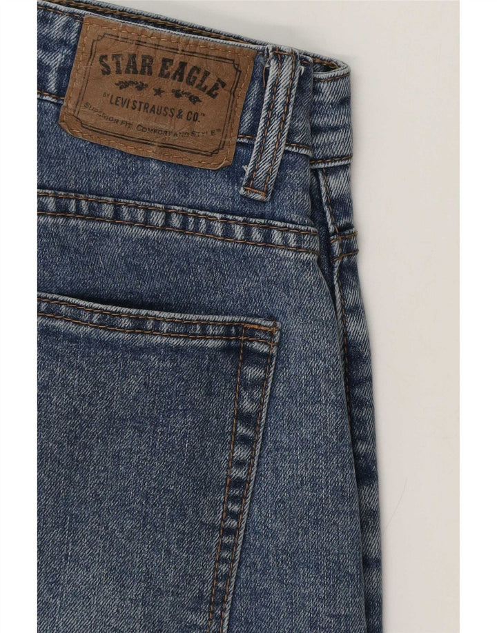 Levi's Vaqueros ajustados desgastados para hombre W32 L30 Azul