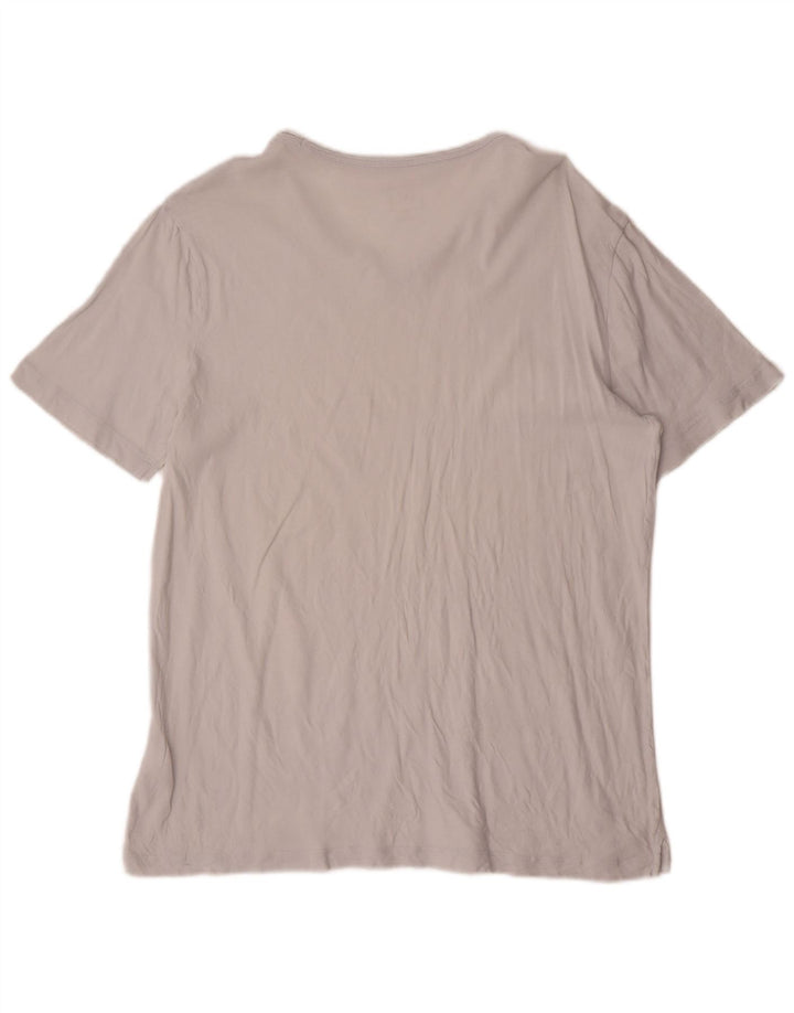 Camiseta Gap Hombre Top Algodón Gris Medio