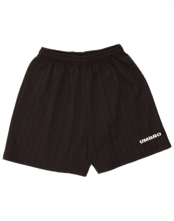 UMBRO Pantalones cortos deportivos gráficos para hombre Poliéster negro grande