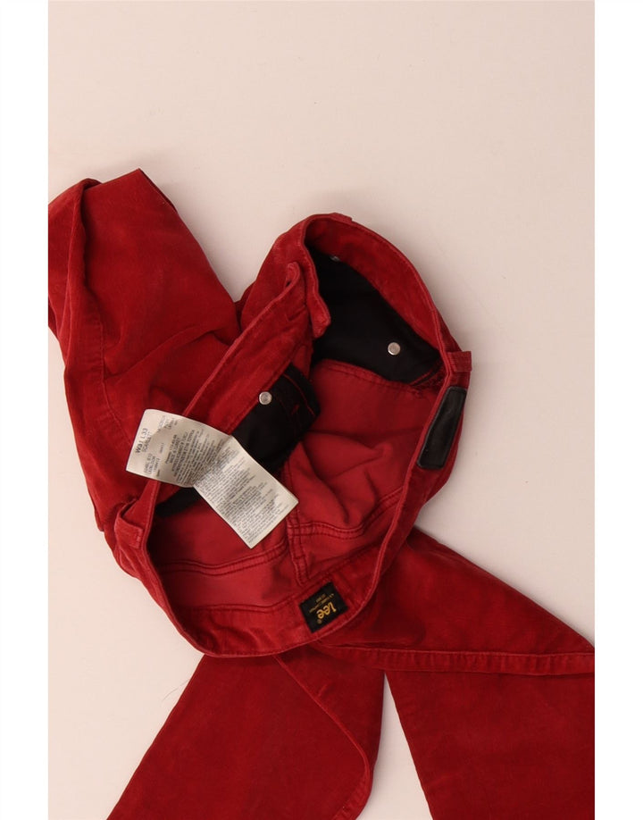 LEE Pantalones de pana ajustados Scarlett para mujer W31 L33 Algodón rojo