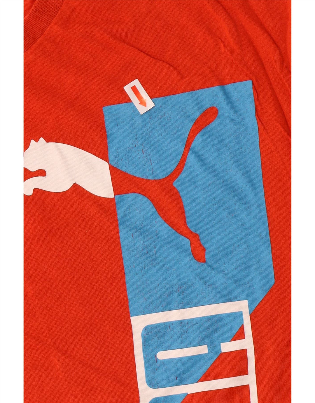 PUMA Camiseta gráfica para hombre Top XL Algodón naranja