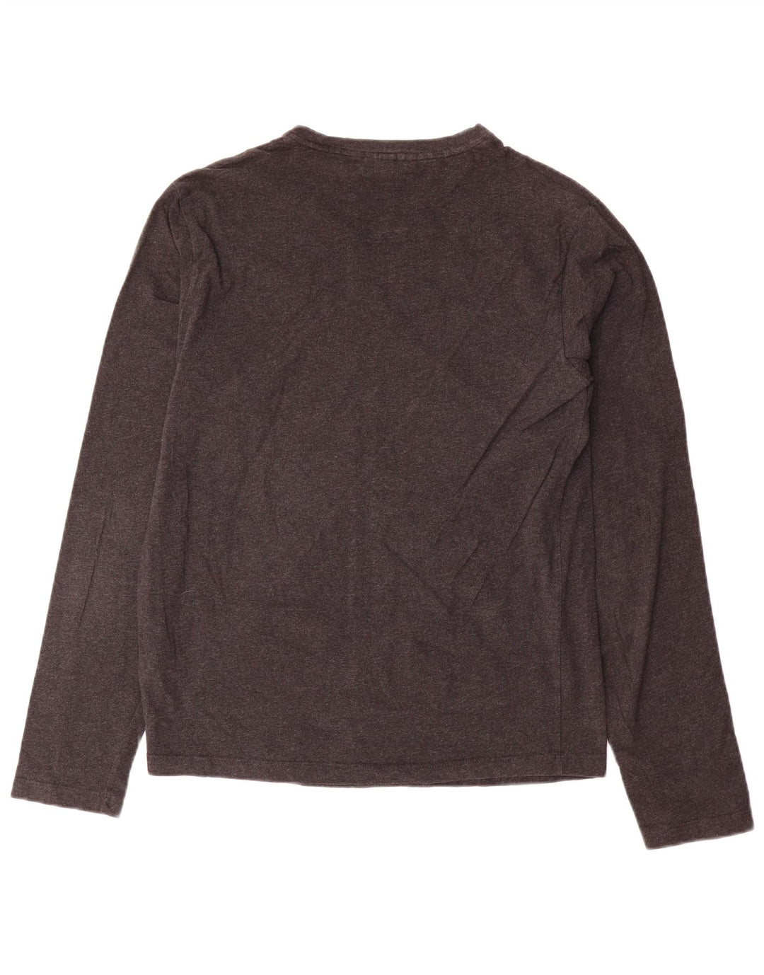Trussardi Jeans Mujer Top Manga Larga UK 42 Algodón Gris Medio