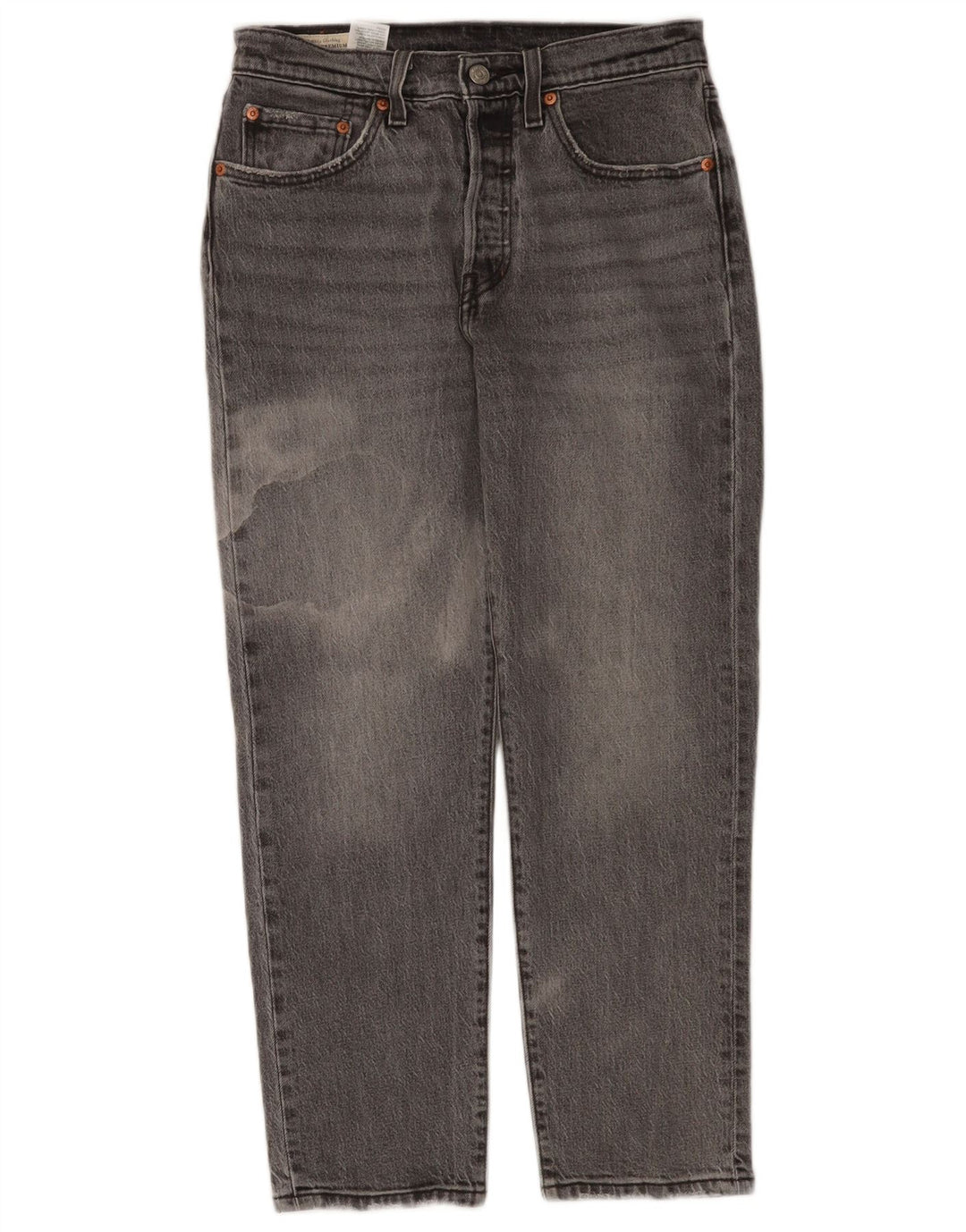 Levi's Vaqueros Rectos 501 Para Mujer W27 L26 Algodón Gris