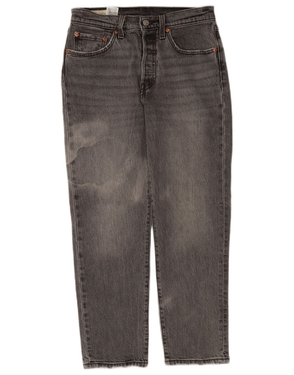 Levi's Vaqueros Rectos 501 Para Mujer W27 L26 Algodón Gris