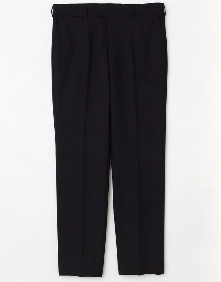 Pantalones informales rectos para hombre Jaeger W36 L33 Lana azul marino