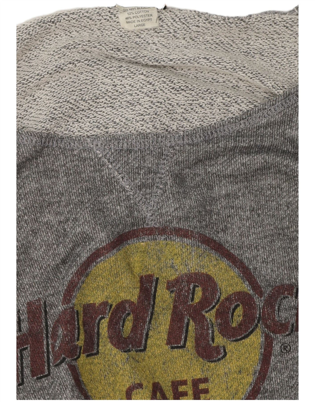 Hard Rock Cafe - Sudadera con hombros descubiertos para mujer, talla 40, color gris