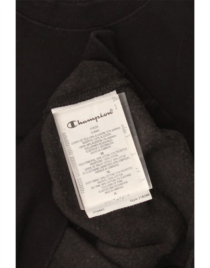 CHAMPION Mens Sweatshirt Jumper XL Black Cotton