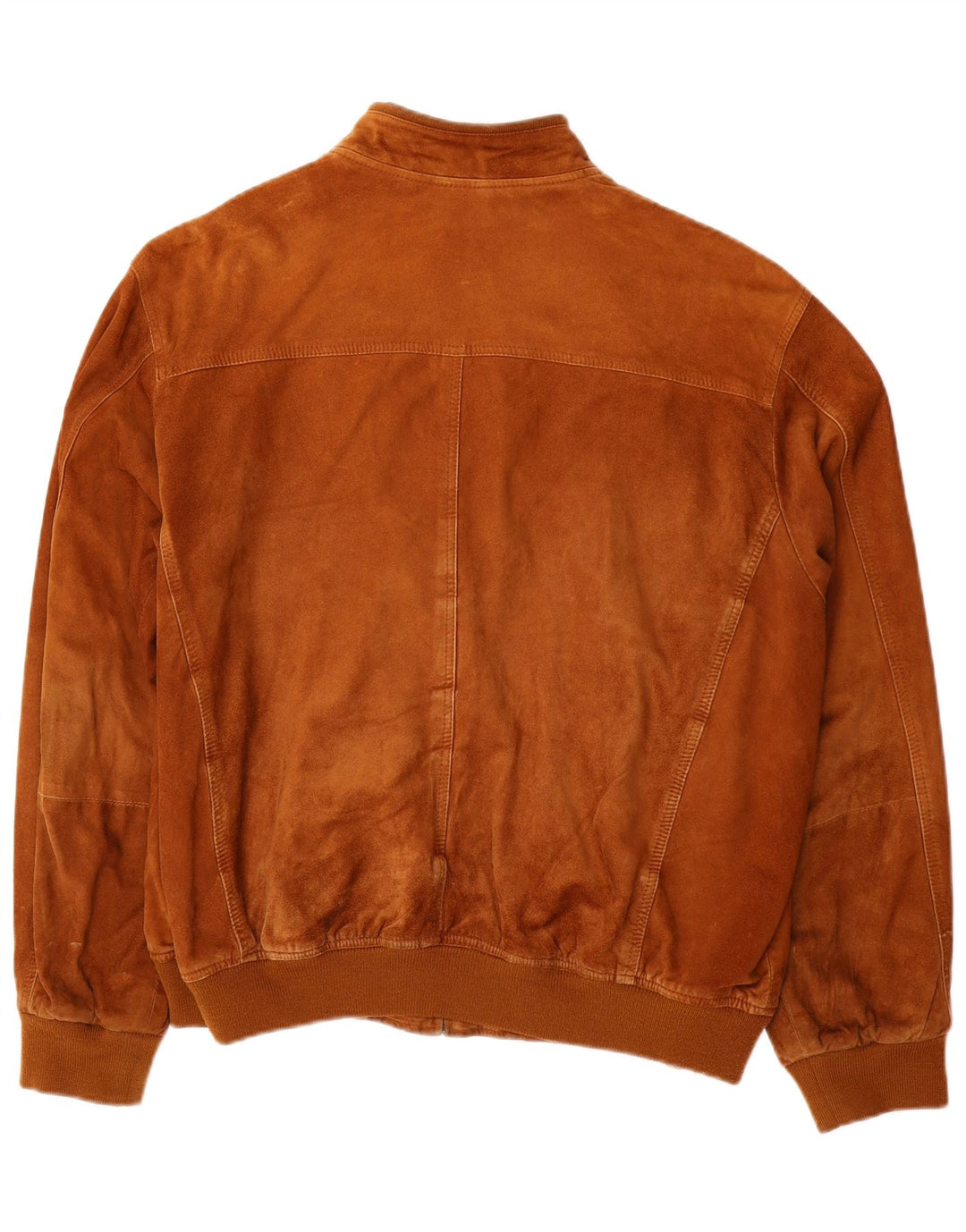 VINTAGE Chaqueta bomber de ante para hombre IT 54 2XL Cuero beige