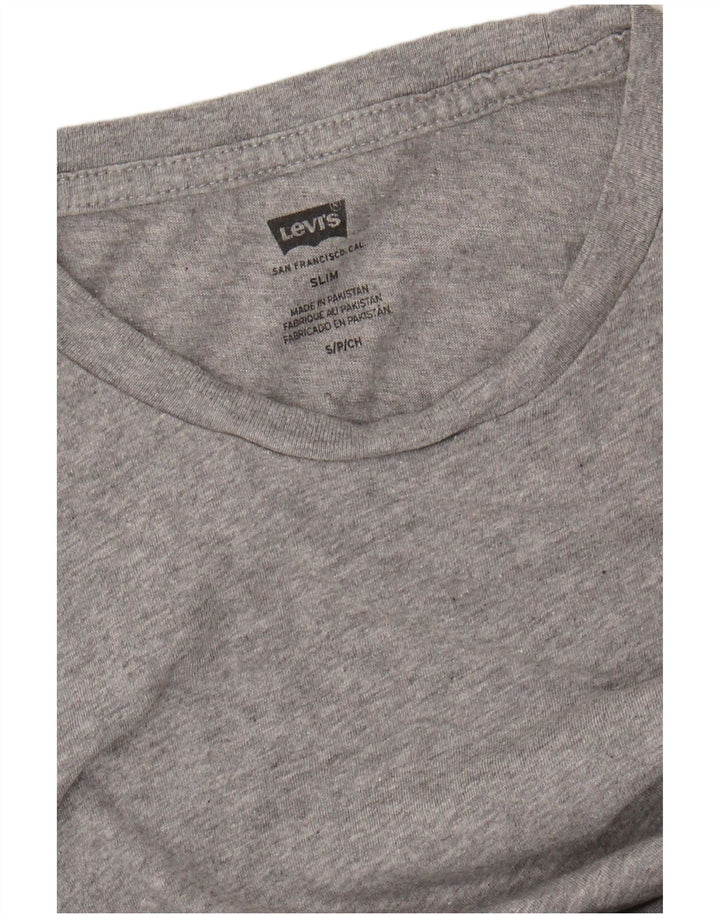 LEVI'S Camiseta ajustada para hombre Top pequeño gris moteado