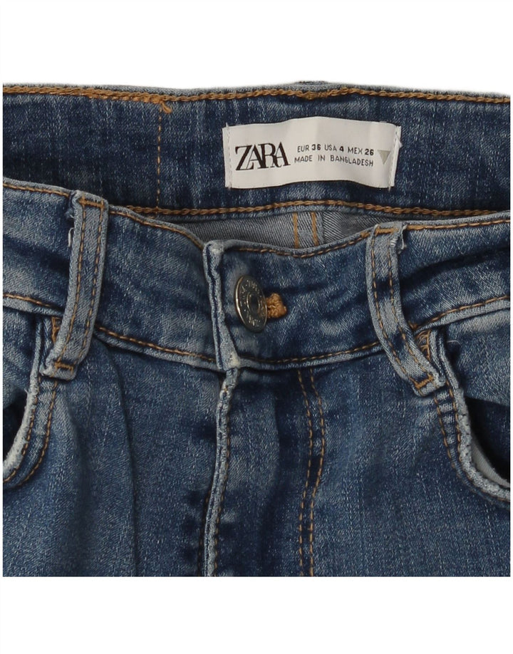 ZARA Vaqueros Skinny Mujer EU 36 XS W26 L27 Azul